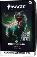 Magic The Gathering Foundations Commander Deck Tramplesaurus Rex picture