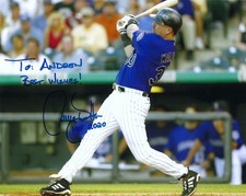 Colorado Rockies Larry Walker Signed Autographed 8x10 Photograph To Andrew HOF picture
