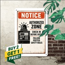Heavy Duty Outdoor Warning Sign Weatherproof Industrial Metal Tin Plaque picture