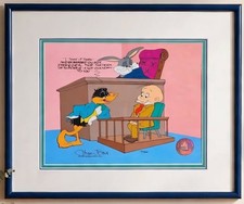 Chuck Jones Signed Limited Edition Animation Cel Dethpicable Courtroom