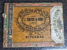 Scarce 1897 Series 10c Admiration Cigar Box J. Hirsch & Sons Montreal Nice Label picture