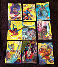 1995 FLEER ULTRA X-MEN HUNTERS & STALKERS 9-CARD GOLD INSERT SET NM/MINT picture