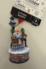 Disney Sketchbook Muppet Christmas Carol Kermit & Miss Piggy Ornament NEW picture