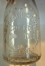 Canton Ohio Hamburg Inn Coffee Bottle, Milk Bottle. picture