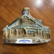 1969 Jim Beam Decanter “PONDEROSA RANCH, NEVADA” Lake Tahoe BEAUTIFUL WITH CORK picture