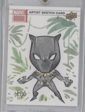 Black Panther 2020-21 Upper Deck Marvel Annual Peach Momoko Sketch #1/1 picture