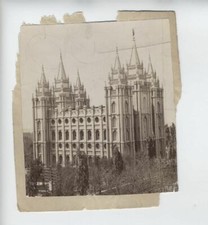C1930 PHOTO MORMON CHURCH SALT LAKE CITY UTAH - LATTER DAY SINTS - VINTAGE picture
