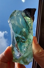 Andara 185g Calming Black point Forest Blue Green Dream oracle meditation picture