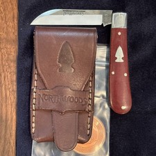 RARE Northwoods Signal Jack GEC Great Eastern Cutlery Red Linen Micarta Knife 🔥 picture