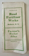 1904 Read Fertilizer Works Farmer’s Pocket Atlas Buffalo NY Booklet picture