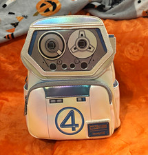 Loungefly Disney Marvel Fantastic Four Mini Backpack White/Blue/Silver picture