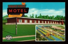 POSTCARD : MICHIGAN - SAULT STE. MARIE MI - CRESTVIEW MOTEL picture