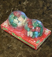 Vintage 1980's Swell SANTA'S BUBBLE GUM CHRISTMAS TREE ORNAMENTS 2 Pack NOS picture
