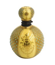 Coalport England Gilt and Enameled Porcelain Miniature Scent Bottle circa 1880 picture