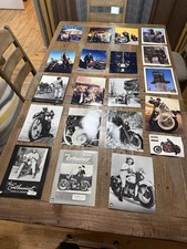 Vintage Harley Davidson Photos (20) Total Size 8 1/2 x 11 Beautiful, See Photos picture