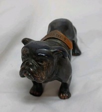 Antique Brass Copper Bulldog Figurine Royal Gorge Colorado Souvenir Paperweight picture