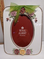 Royal Albert 8 Inch Rectangular Frame Old Country Roses New In Box Collectible picture