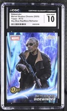 Sidewinder 2025 Topps #172 Chrome Marvel Sky Blue RayWave Refractor CSG 10 picture