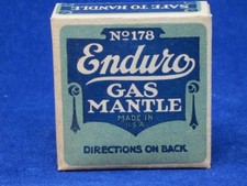 VINTAGE ENDURO # 178 GAS LAMP LIGHT LANTERN REPLACEMENT MANTLE NOS picture