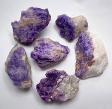 288 Gm Tenebrescent, Fluorescent & Phosphorescent Hackmanite Crystals Lot @AFG picture