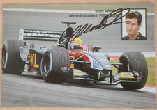 Mark Webber Minardi 2002 Original Autograph Photo  picture
