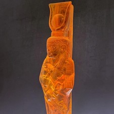 Egyptian Artifacts Rare Authentic Pharaonic Statue Egyptian Goddess Hathor BC picture