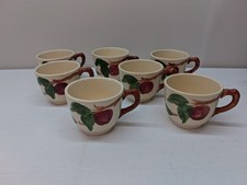 7 Vintage Franciscan Apple Coffee Cups 2.75
