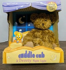 Vintage Cuddle Cub & Tweety Bird Night Light Looney Tunes Warner Bros Store 2000 picture