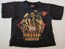 Rare Vintage 1999 Star Wars Episode I,The Phantom Menace Battle Droids Shirt YTH picture