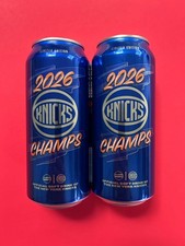 2 Pepsi NEW YORK KNICKS 2026 Champs Full Unopened 16oz Cans picture