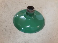 GREEN PORCELAIN LIGHT SHADE INDUSTRIAL BARN 16