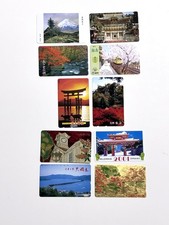 10 Vintage Japan Telephone Cards 50 Units Unused Mt Fuji Miyajima Okinawa NTT picture