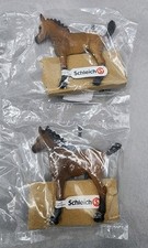 Schleich QUARTER HORSE MARE & FOAL 13854 Bay /NEW LOT Of 2 picture