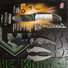 Camillus Sizzle 80’s Camo Carbon Scales - Ultra Rare Sold Out Brand New picture