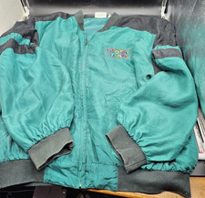 Looney Tunes Embroidered Windbreaker Jacket Women's Large 100% Silk 1993 Vtg picture