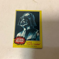 1977 Topps Star Wars #196 Lord Darth Vader Yellow Series 3 Collectors Card picture