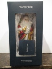 Waterford Holiday Heirlooms Santa Bauble Glass Christmas Ornament picture