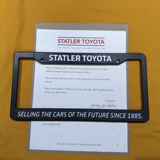 STATLER TOYOTA Limited Edition 2015 Back to the Future License Plate Frame picture