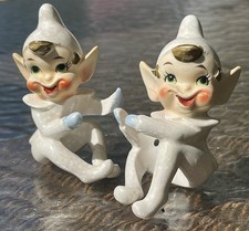 Rare Pixie Vintage MCM Fairyland Import Japan Pearlized Figurines Cuties picture