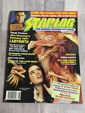 Starlog #107 1986 Magazine Tom Cruise Top Gun Jennifer Connelly Sci Fi picture