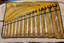 Vintage John Deere 14 piece. SAE Combination Wrench Set  TY3592 Running Deer  picture