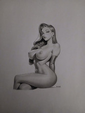 ORIGINAL JESSICA RABBIT ART DRAWING HUGE 18