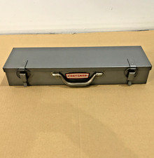 Vintage Craftsman Crown Logo Socket Tool Box Gray 20.5
