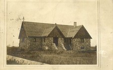 STONE HOUSE, RPPC, POSTMARKED LANGDON, NORTH DAKOTA, VINTAGE POSTCARD (AN605) picture
