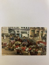 Vintage 1910 Postcard San Francisco Flower Vendors Kearney And Geary Sts picture