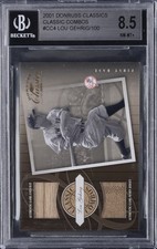 2001 DONRUSS CLASSICS CLASSIC COMBOS #CC4 LOU GEHRIG BGS 8.5 picture
