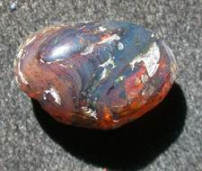 Beautiful Deep BLUE Burmese Amber Fossil Stone from Dinosaur Age 6.9 grams picture