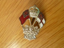 Original WW1 KGFS King George's Fund for Sailors Enamel Pin Badge HW Miller picture