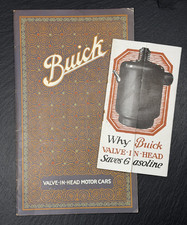 1918 BUICK VALVE-IN-HEAD MOTOR CARS COLOR PAMPLET + BROCHURE FP421 picture