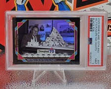 2025 Topps Disneyland 70th Walt's Plans #87 Black Foil 04/10 PSA 9 Population 1 picture